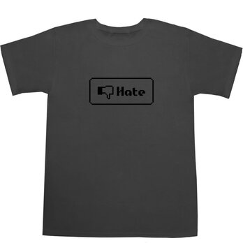 8 bit 『Hate』ボタン Tシャツの画像