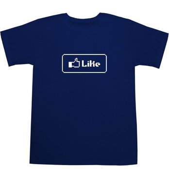 8 bit 『Like』ボタン Tシャツの画像