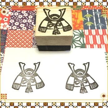 ⌘端午の節句はんこ〓【かぶと】3㎝四方の画像