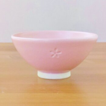 小花のご飯茶碗（桜色）の画像