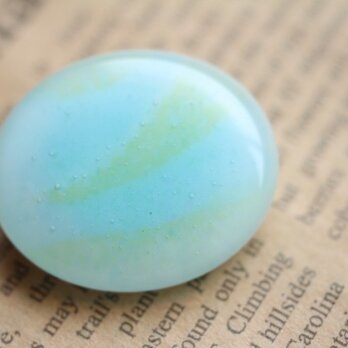 【再販】ガラス製　ブローチ「そらのしずく」其の壱