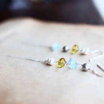 aquamarine＊greenamber＊silverpierceの画像