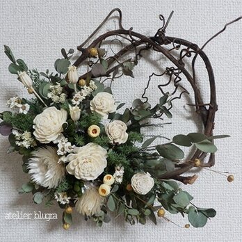 atelier BLUGRA八ヶ岳〜ユーカリの葡萄蔓Wreath1の画像