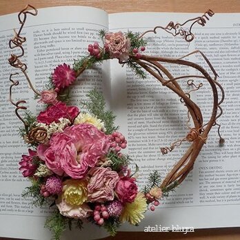 atelier BLUGRA八ヶ岳〜ラナンキュラスの葡萄蔓Wreath1の画像