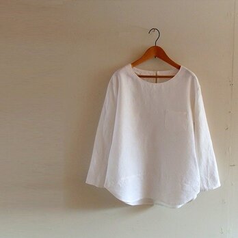 リネンプルオーバー　ラウンドへム