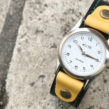 【送料無料】毎日つけていたくなる時計「ステッチラン 腕時計」受注生産（SRW-KYY-GA）Ⅱの画像