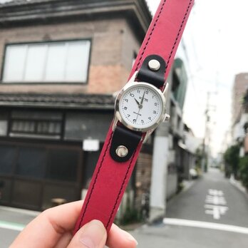 【送料無料】毎日つけていたくなる時計「ステッチラン 腕時計」受注生産（SRW-ROK-NN）Ⅱの画像