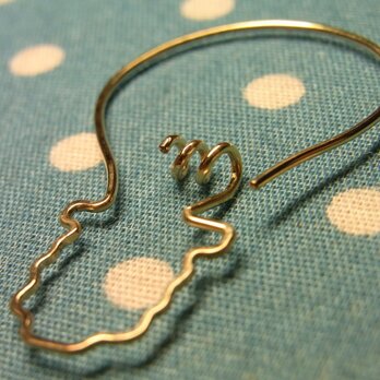 PBP-069　14kgf wire pierced earring(light bulb)の画像
