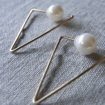 PBP-101　14kgf wire pierced earrings(triangle)の画像