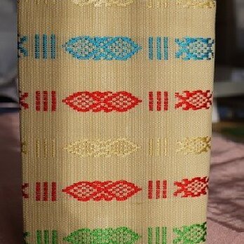 ベトナム織り布文庫本サイズのカバーの画像