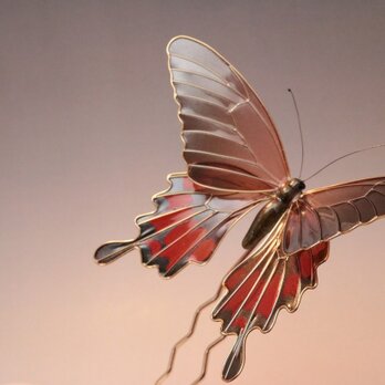 蝶の簪(かんざし) -夕暮の黒揚羽-の画像