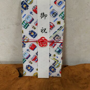 eco♡布で作ったお祝い包み ☆水引の画像