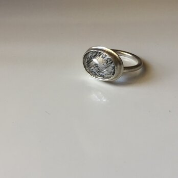 黒い針のシルバーリング