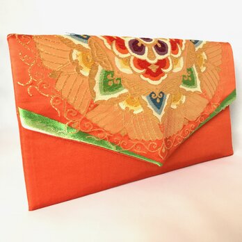 帯クラッチバッグ + 木箱