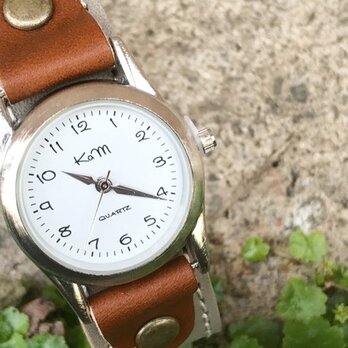 【送料無料】毎日つけていたくなる時計「ステッチラン 腕時計」受注生産（SRW-HPB-WA）Ⅱの画像