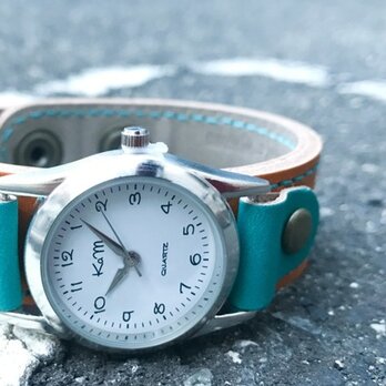 【送料無料】毎日つけていたくなる時計「ステッチラン 腕時計」受注生産（SRW-CHT-TA）Ⅱの画像