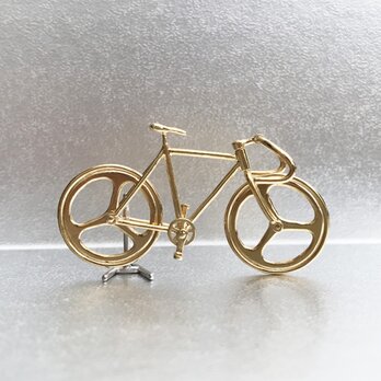 自転車ペンダント ドロップハンドル - Goldの画像