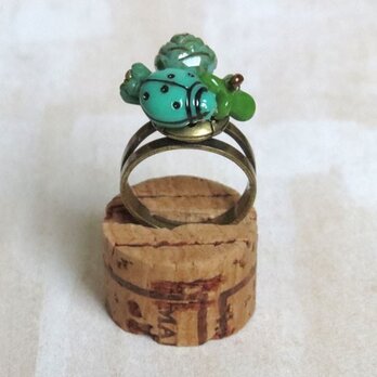 緑の指輪（てんとう虫）の画像