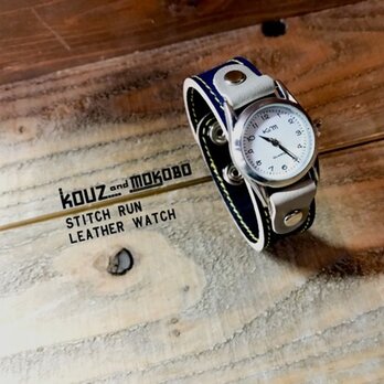 【送料無料】毎日つけていたくなる時計「ステッチラン 腕時計」受注生産（SRW-NKH-YS）Ⅱの画像