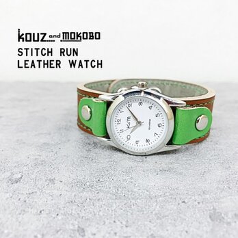 【送料無料】毎日つけていたくなる時計「ステッチラン 腕時計」受注生産（SRW-BHG-GS）の画像