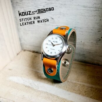 【送料無料】毎日つけていたくなる時計「ステッチラン 腕時計」受注生産（SRW-THC-GS）の画像