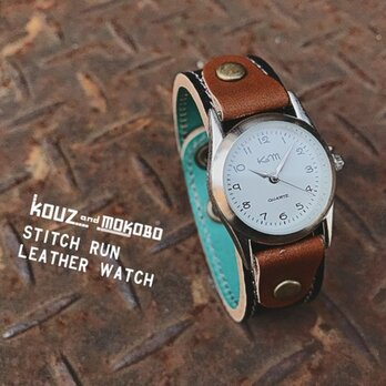 ▲STITCH 楽しくはたらく、自分色個性「ステッチラン 腕時計」男女兼用（SRW-KTB-HA）の画像