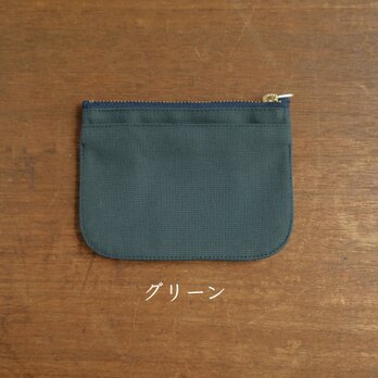 【グリーン】身軽になれる！倉敷帆布のミニ財布の画像