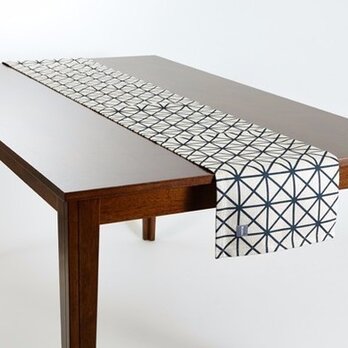 テーブルランナー 北欧柄 ブラックレイ 天然リネン 183×30cm jubileetabletr012の画像