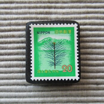 日本　1974年切手ブローチ2417の画像