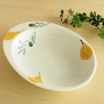 オリーブカレー皿の画像