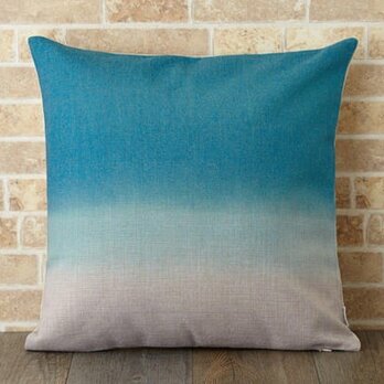 クッションカバー 45×45cm グラデーション ブルー モーニング jubileecushionse400aの画像