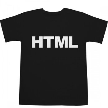 HTML Tシャツの画像