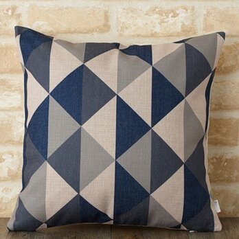 クッションカバー 45×45cm 北欧 テキスタイル グレー ダイヤモンド jubileecushionor012の画像