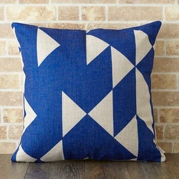 クッションカバー 45×45cm 北欧デザイン　ブルーダイヤモンド jubileecushionse493の画像