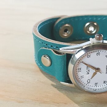 【送料無料】毎日つけていたくなる時計「ステッチラン 腕時計」受注生産（SRW-TTT-TS）Ⅱの画像