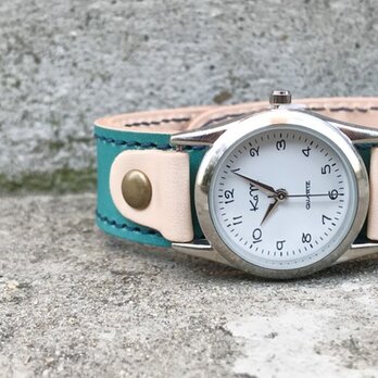 【送料無料】毎日つけていたくなる時計「ステッチラン 腕時計」受注生産（SRW-TWW-NA）Ⅱの画像