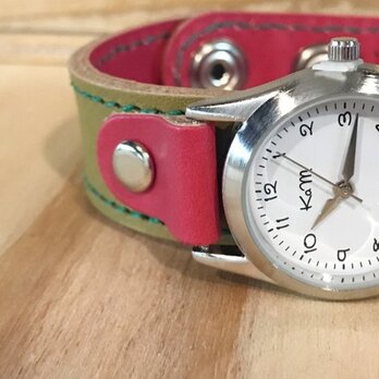 【送料無料】毎日つけていたくなる時計「ステッチラン 腕時計」受注生産（SRW-ORR-GS）Ⅱの画像