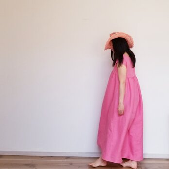 リネンのフィッシュテールワンピースの画像