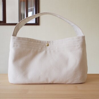 しかく ショルダーバッグ /　帆布・きなり