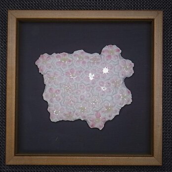 桜　　陶板の画像