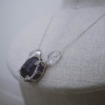 mineral necklace(アメシスト・ガーデンクォーツ）の画像