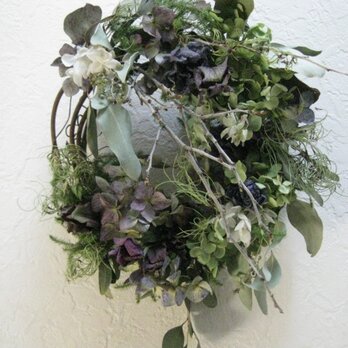spring wreath-小枝-の画像