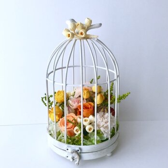Flower in a cage『受注制作』Whiteの画像