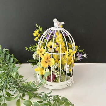 Flower in a cage『受注制作』Whiteの画像