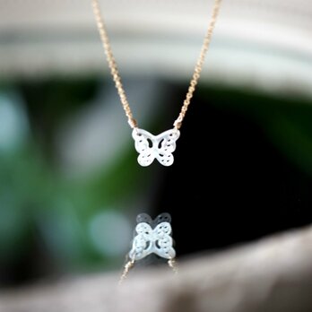 ☆白蝶貝のバタフライフィリグリーネックレス　～Ivannaの画像