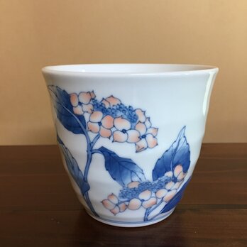 山紫陽花のフリーカップの画像