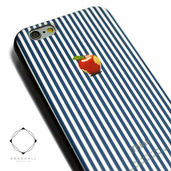 iphone6/iphone6sケース（4.7インチ用）軽量レザーケース　ロンドンストライプ apple アップル　ブルーの画像