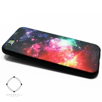 iphone6/iphone6sケース（4.7インチ用）軽量レザーケースiphone6カバー（宇宙×ブラック）夜空の画像