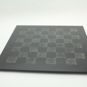 漆のチェス盤　錫市松の画像