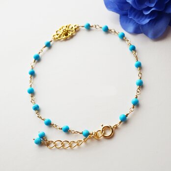 プチオリエンタル ターコイズブレスレット Petit Oriental Turquoise bracelet B0014の画像